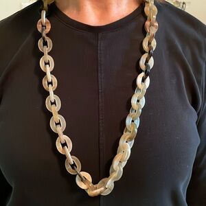 Tortoise link necklace